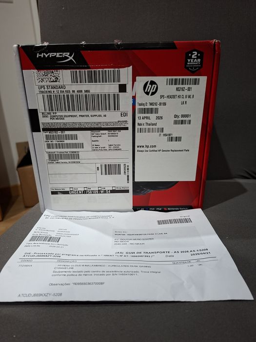 HyperX Cloud 3 Wireless - Selado C/ 1 ano de garantia