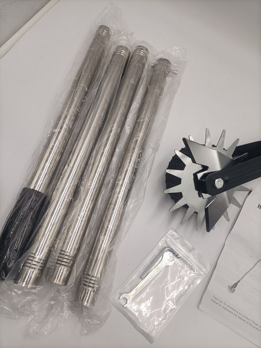 Obrzynarka do trawnika Rotacyjna z Kołem Ręczna