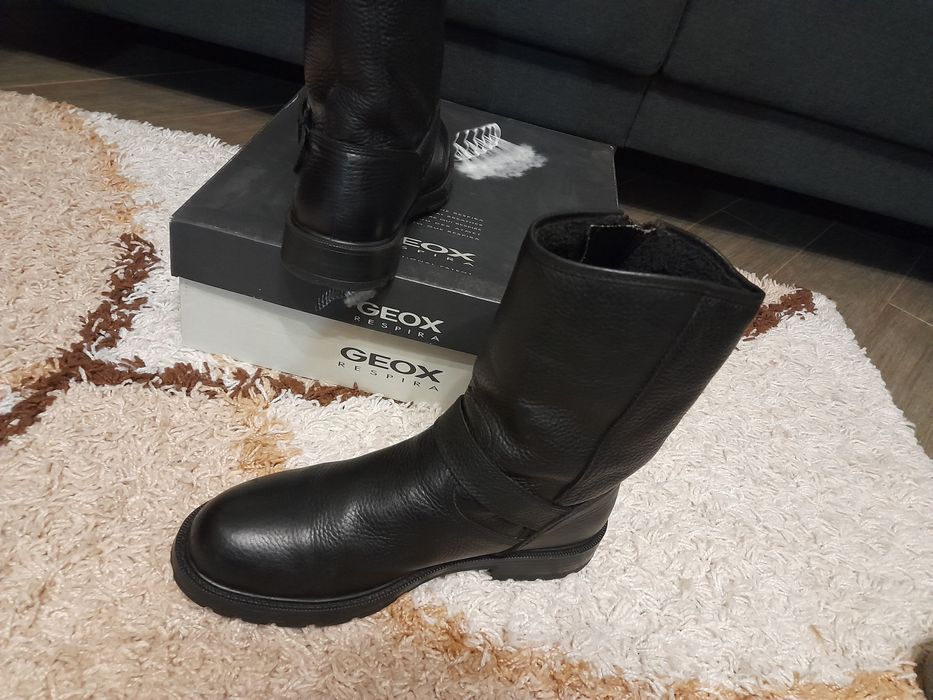 Шкіряні ботінки сапоги Geox Respira gore-tex