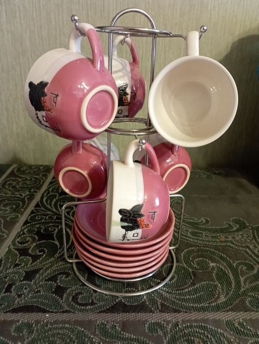 Набор, чашки, 6 штук.