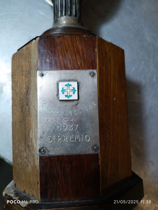 Antiga e rara taça em prata LPcontrastada, da L.P.