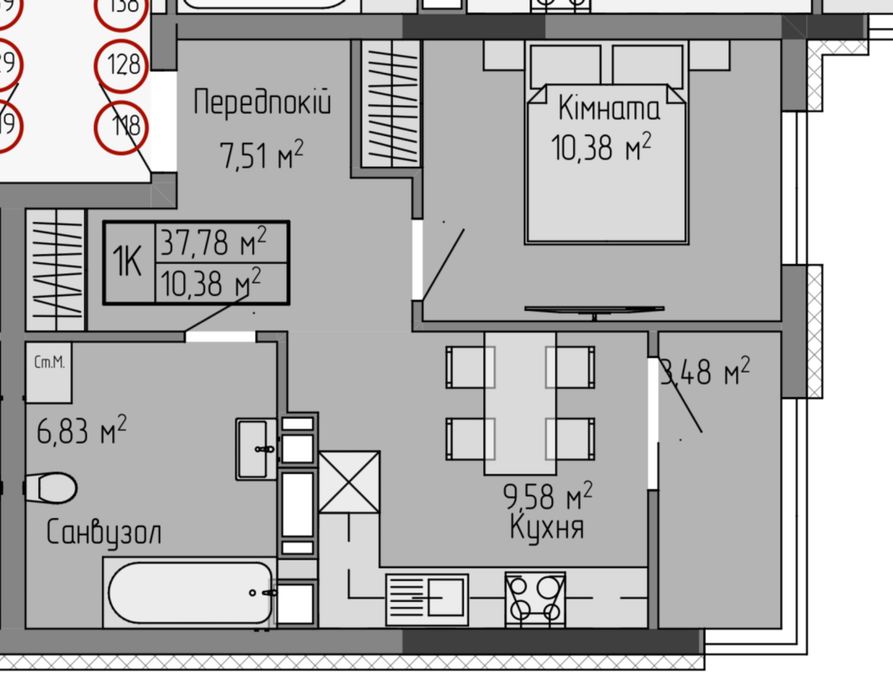 ЖК Тарнавський - Продаж 1 кім квартири