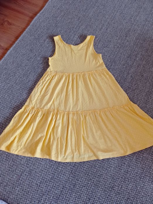 Żółta sukienka, H&M, r. 134/140