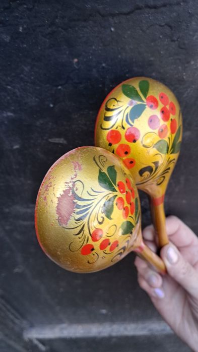 Деревянная посуда Хохломская роспись