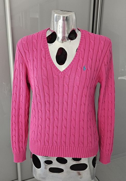 Ralph Lauren sweterek rózowy roz L