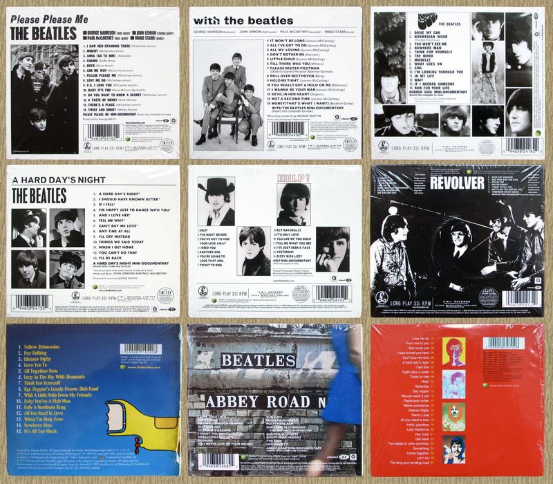 CD Beatles 1963, 1964, 1965, 1966, 1967, 1969, 1970, 1988 запечатанные