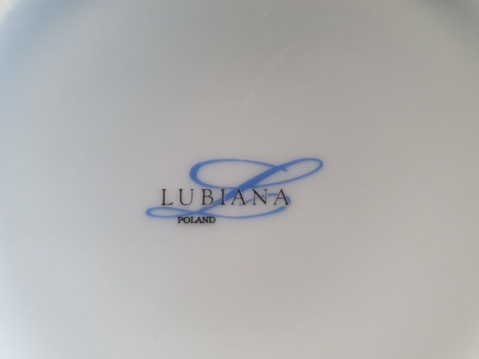 Zestaw kawowy dla 5 osób z czajnikiem - ceramika LUBIANA