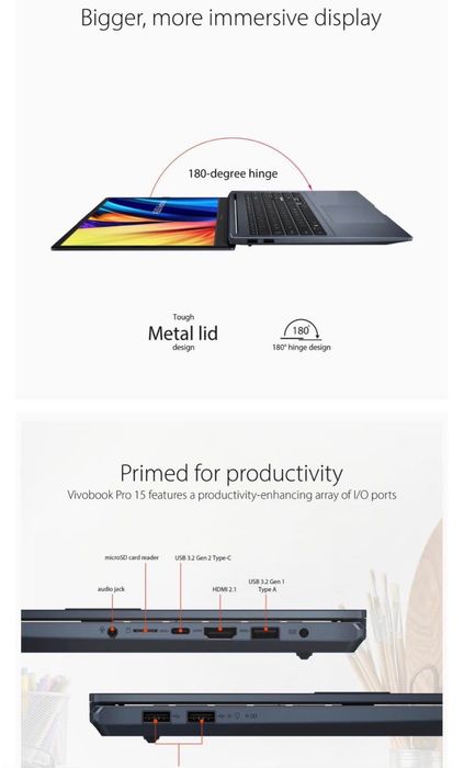 ASUS Vivobook Pro 15 OLED -
Like New | Model Q543MJ-U93050