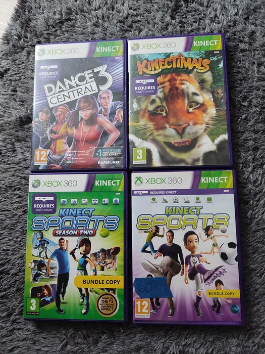3 gry na Xbox 360 / Kinect