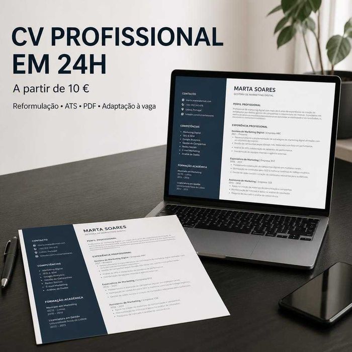 CV Profissional em 24h | Currículo ATS | Recrutamento