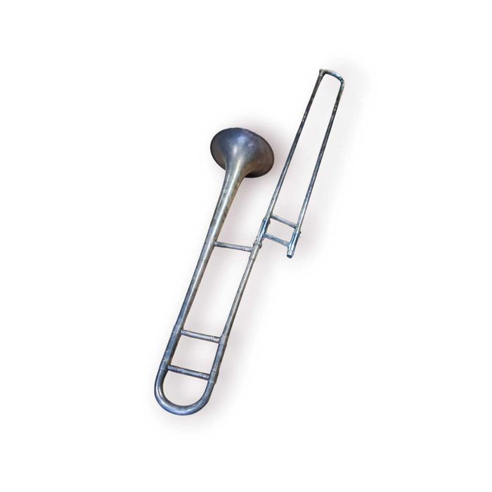 Trombone Vintage “Collegiate by Holton” EUA, c.1950, c/Estojo Original