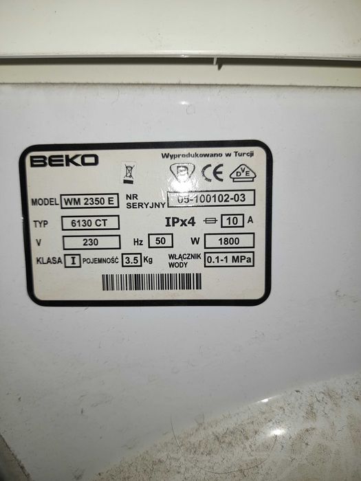 Części do pralki Whirlpool AWM 243-500 i BEKO 2350E