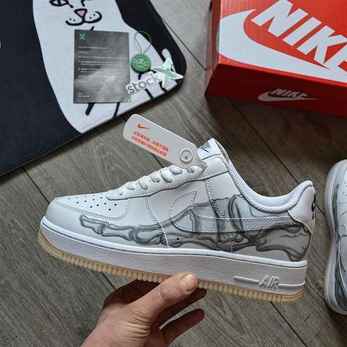 Мужские кроссовки Nike Air Force 1 Low QS 'Skeleton' Размеры 40-45