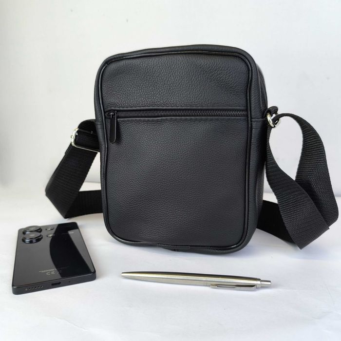 Чоловіча сумка з натуральної шкіри сумка месенджер шкіряна через плече