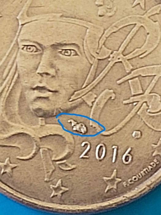 5 Cêntimos de 2016 de França C/Defeito