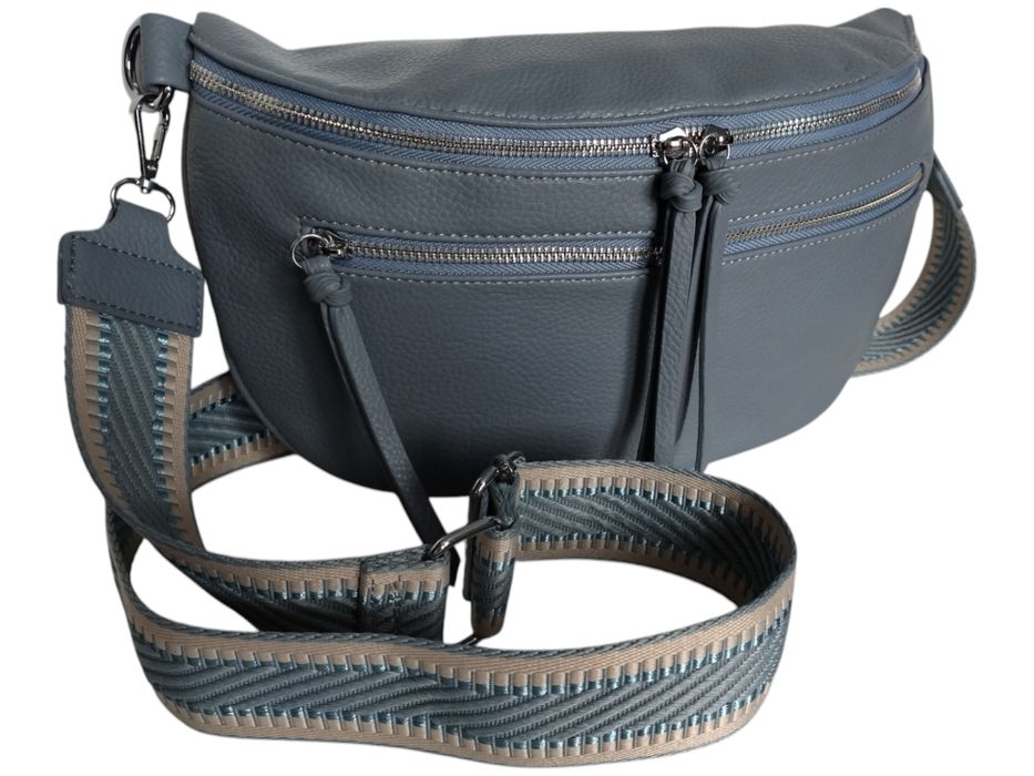 Nerka Damska Na Ramię, Niebieska Torebka Damska, Saszetka