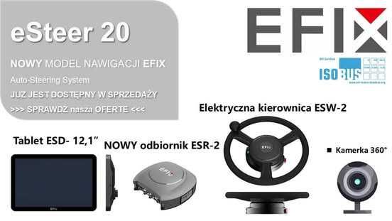 EFIX eSTEER 20 MAX nawigacja rolnicza Kierownica elektryczna