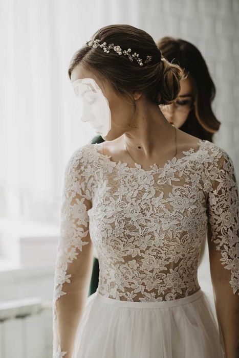 Rustykalna suknia ślubna