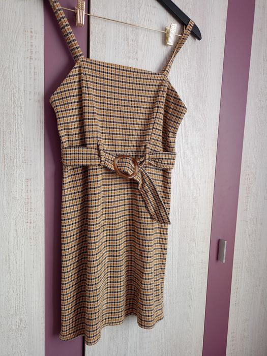 Sukienka Primark w kratkę z paskiem rozmiar S/36 nowa bez metki