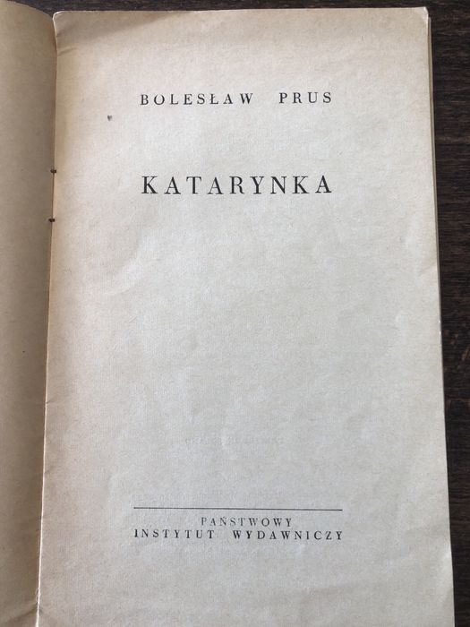 Bolesław Prus Katarynka