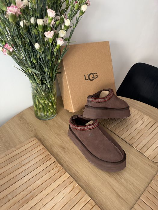 UGG Tazz Chocolate Dark Brown Platform Platforma