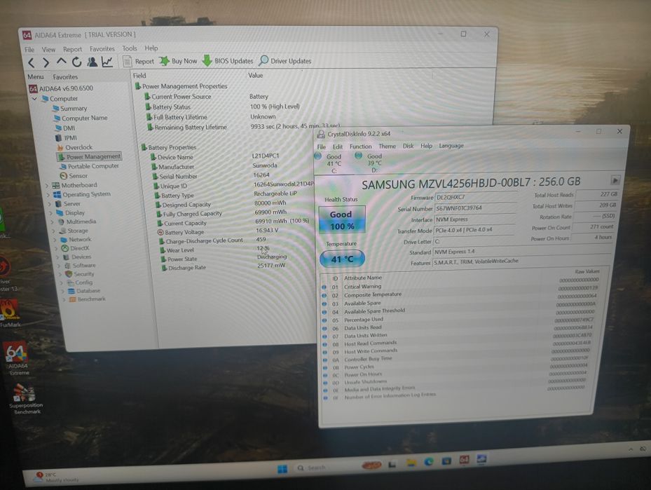 Lenovo legion 5 pro 2560*1600 165hz  Ryzen 7 6800H 3070TI 16gb 512gb