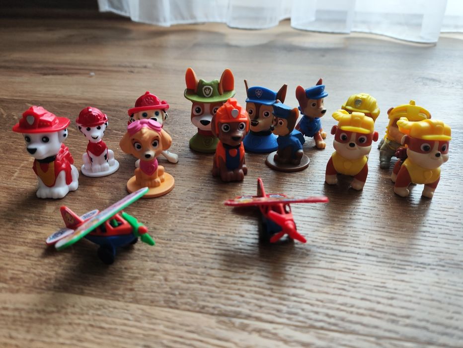 Figurki Psi Patrol Paw Skye Rubble samoloty