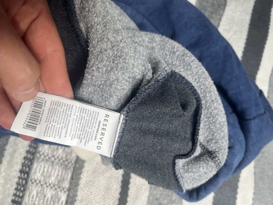 Ciepła bluza Reserved rozmiar S czarno-granatowa