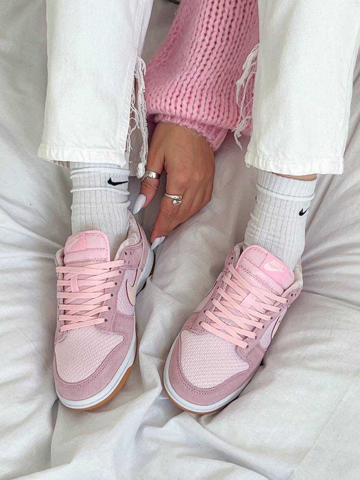 Женские кроссовки Nike Dunk Low Teddy Bear Pink 36-41 Новинка Сезона!