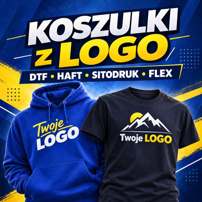Nadruk na koszulkach i bluzach | Logo firmy | DTF / Sitodruk