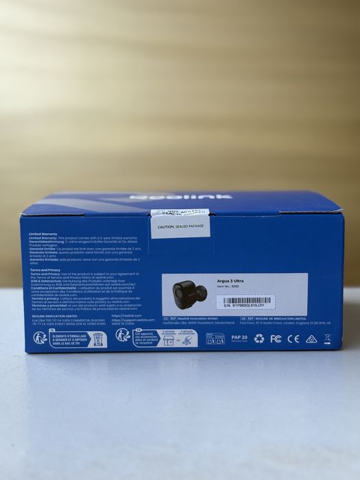IP камера Reolink Argus 3 Ultra (B350) 4K Wi-Fi Нова