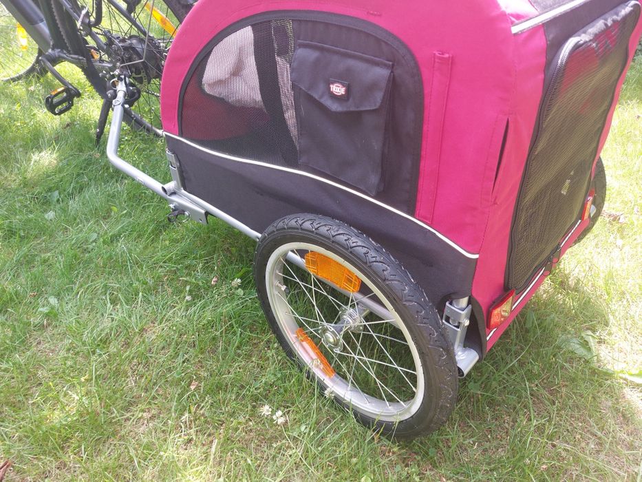 Przyczepka rowerowa Trixie dla psa do 22 kg.  Wysyłka.