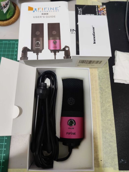 Microfone Fifine K669 - Magenta