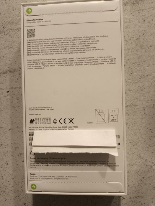 iphone 17 pro max 256