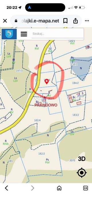 Działka budowlana 3005m² na MAZURACH
