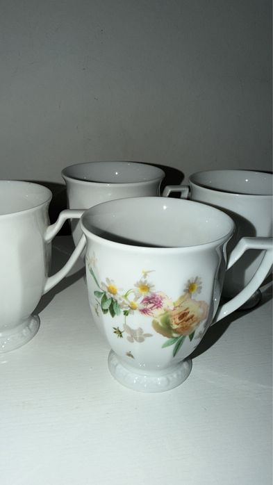 Rosenthal Biała Maria Maria Róża kubek x4