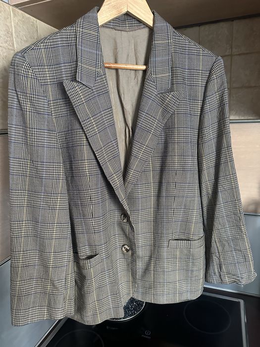 Marynarka Delmond International w kratę