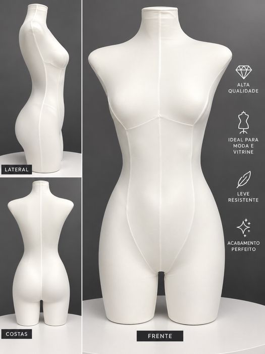 Manequins de Senhora Novos – Base e Pé em Ferro Regulável