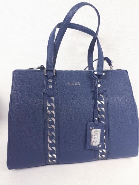 Torebka kufereK LIU JO granatowa niebieska torba elegancka biznesowa