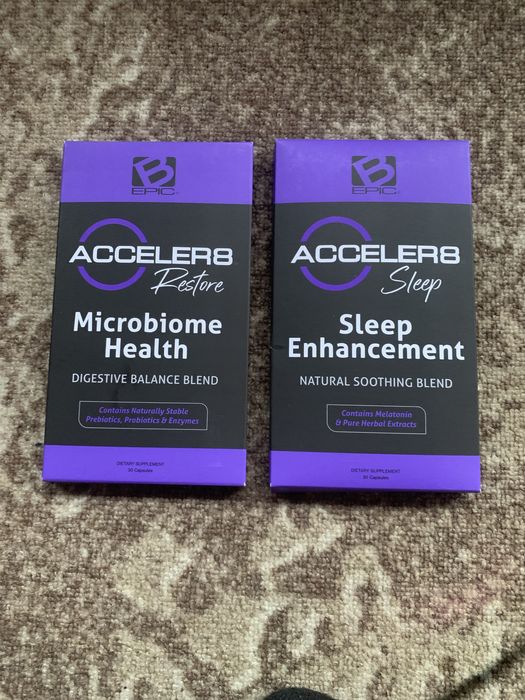 ACCELER8 Restore та Sleep продукт клітиного харчування біодобавка