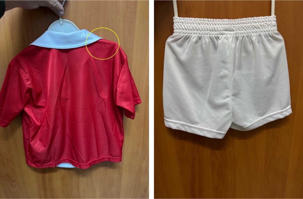 Equipamento camisola e calções do Benfica para criança 3-4 anos