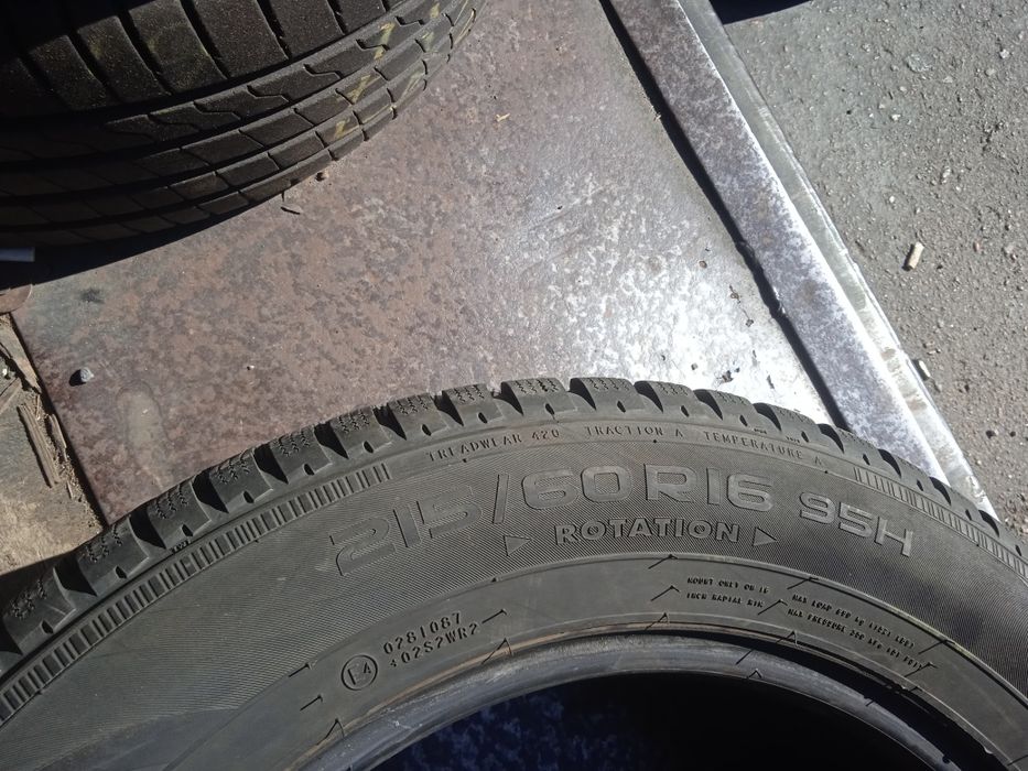 Шины резина зима 215.60.16 Nokian,21p, 6mm.