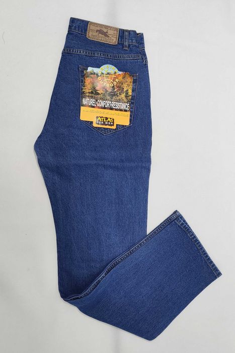 Proste spodnie męskie 48 M jeansy dżins M4010 ATLAS FOR MEN