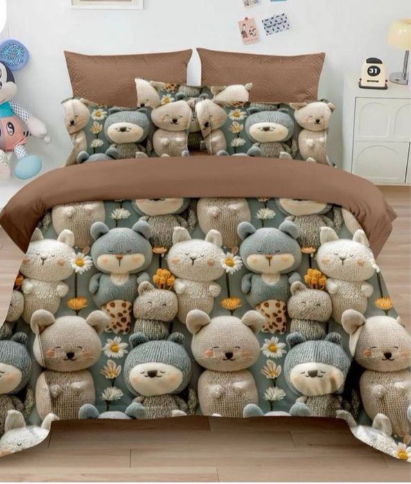 Детское постельное белье 5D мультяшные принты Постіль дитяча