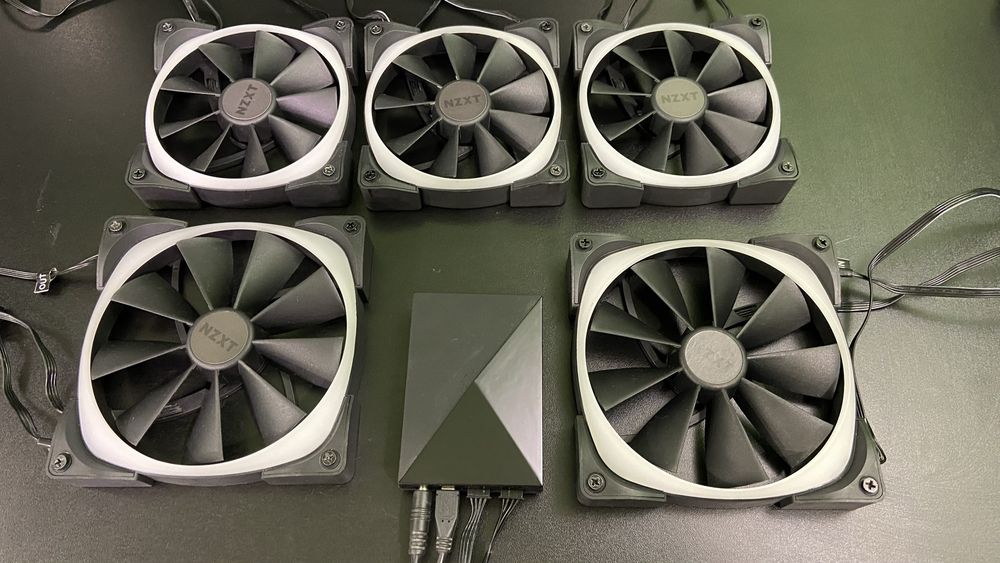 Кулера и Хаб NZXT argb (120,140)