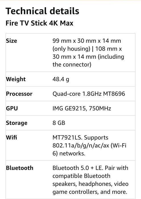 Смарт тв стік/приставка Amazon Fire TV Stick 4K Max (1st Generation)