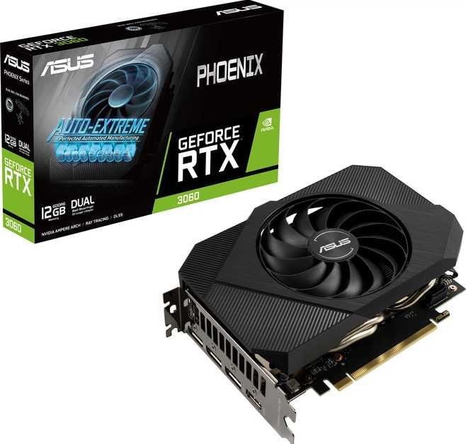 ASUS Phoenix GeForce RTX 3060 12GB LHR — повний комплект