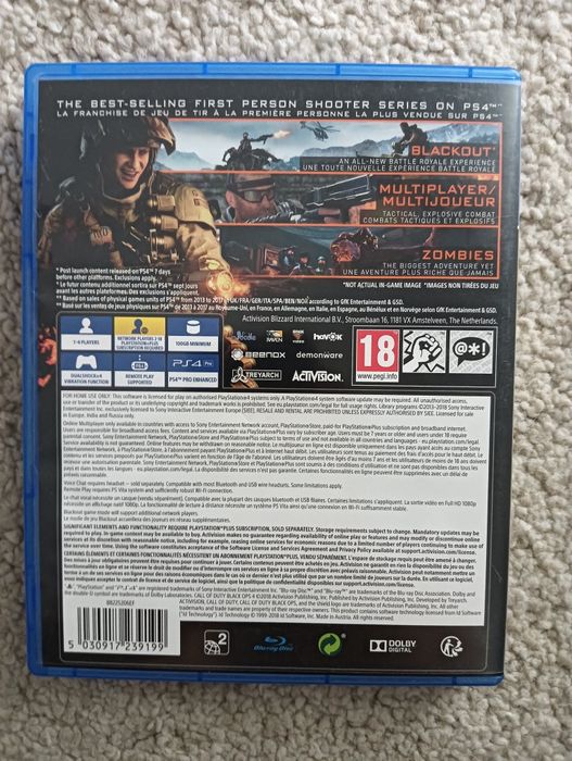 Call of Duty - Black Ops	PS4	Playstation 4		Como novo!