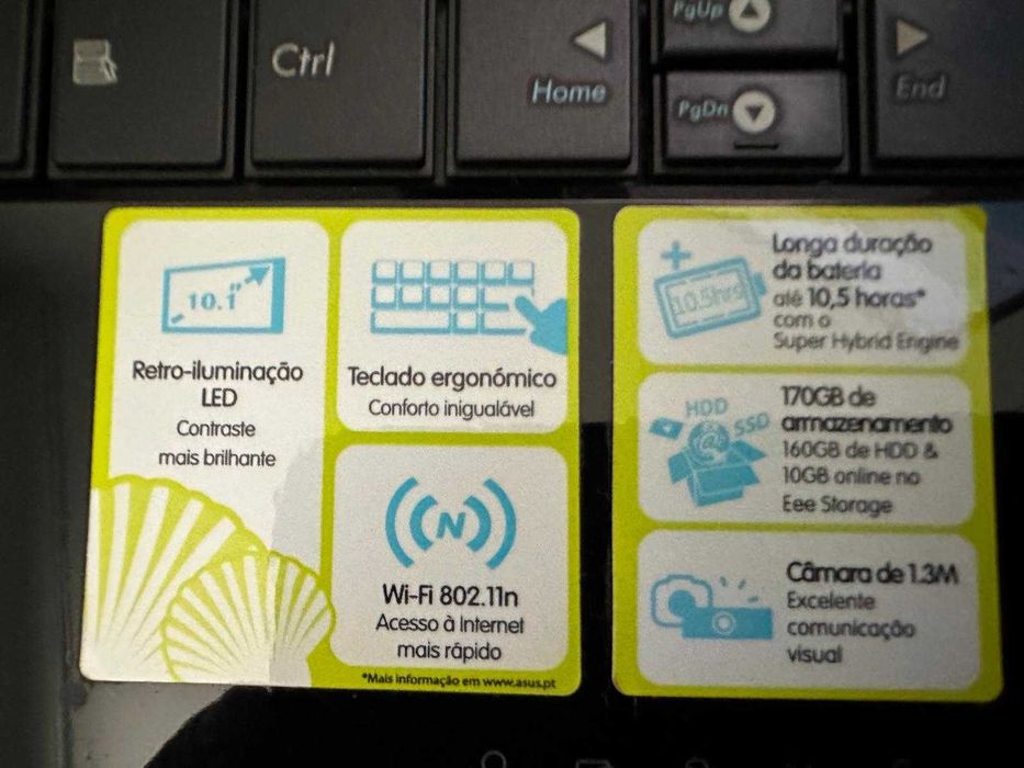 ASUS Eee PC 1008HA – Netbook Leve e Prático!