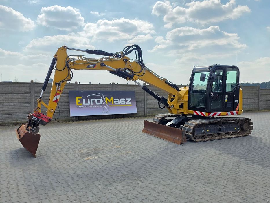 Caterpillar 308E2CR, 2016 ROK, 4455 MTH, 3x łamane ramię, KLIMA  308E, 308E2, 308, 310, 2 ŁYŻKI, 2 linie hydrauliczne